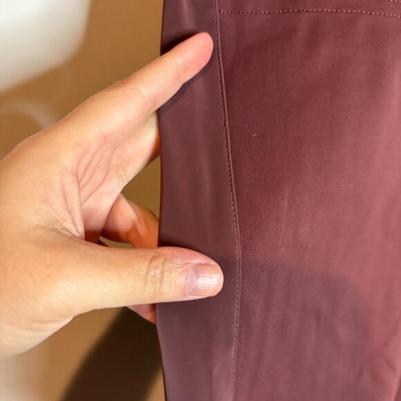 Athleta Venice Velvet Stripe Jogger in Antique Burgundy - Picture 4 of 7